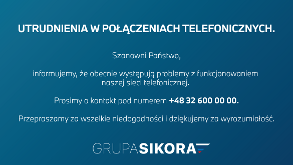 Utrudnienia w połączeniach telefonicznych.